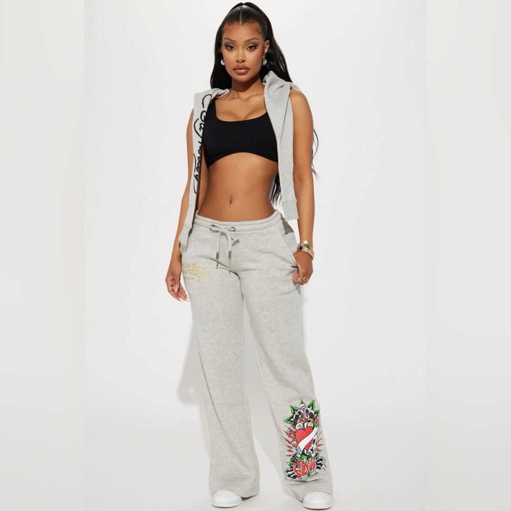 Ed Hardy - Heather Grey Sweatpants.